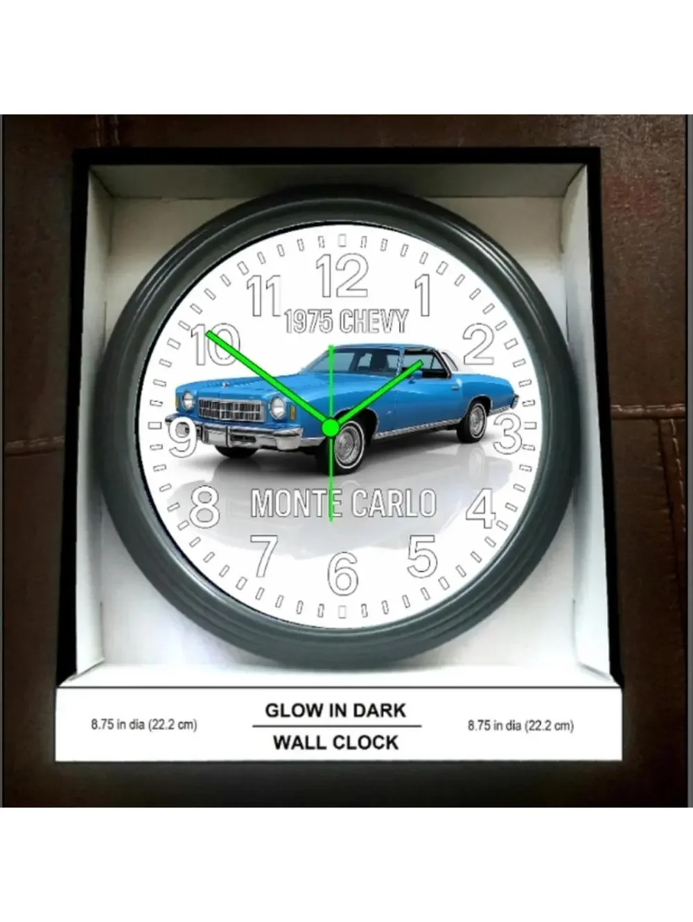 1975 Monte Carlo Glow In The Dark Wall Clock New!